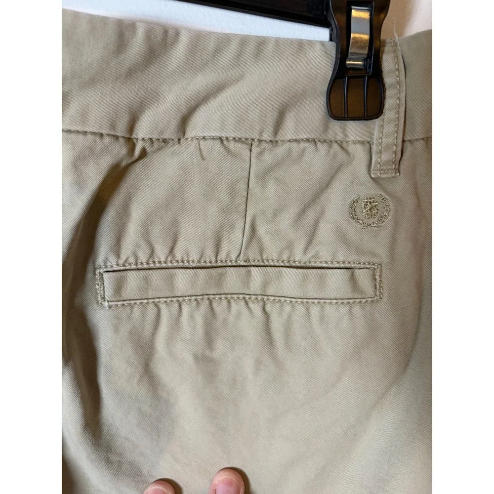 Izod Saltwater Edition Khaki Chino Pants Tan Cotton Straight Leg Mens